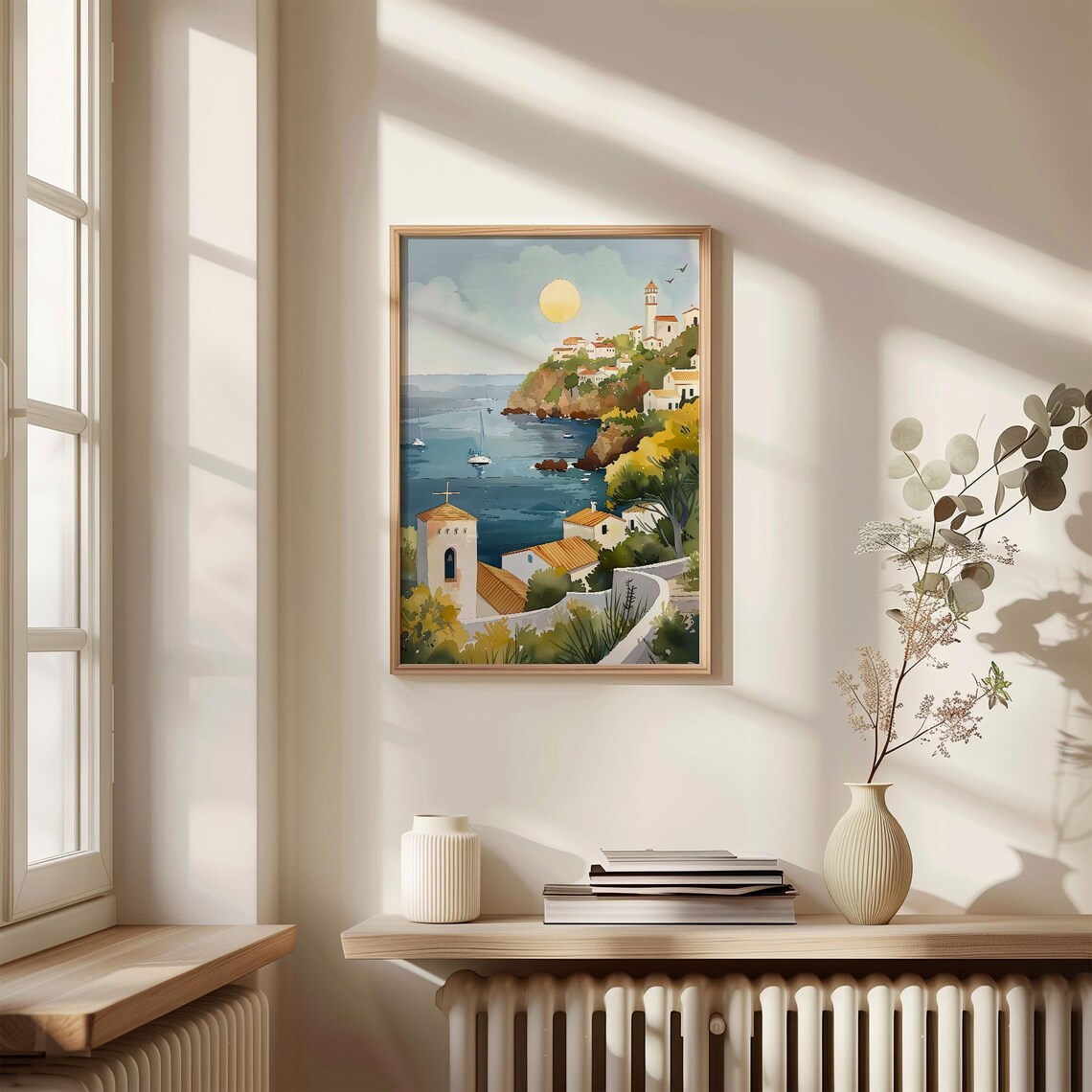 Menorca Watercolor Painting, Balearic Islands Travel Poster - Image 4