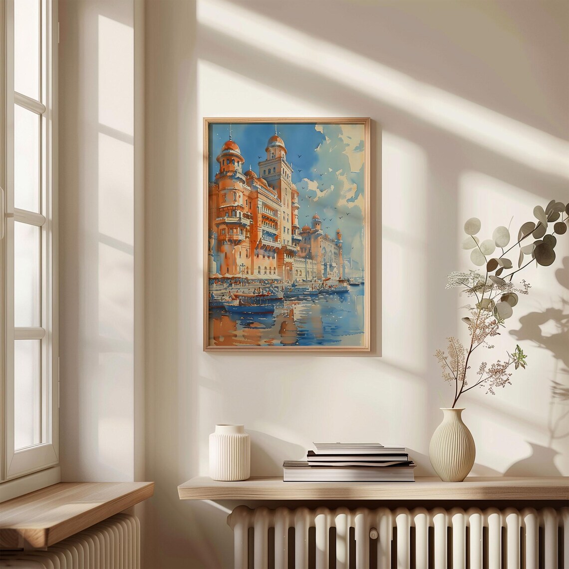 Manama Watercolor Painting Manama Travel Print Bahrain Poster Wall Art City Painting Travel Gift Wedding Present C30 667 - Image 4
