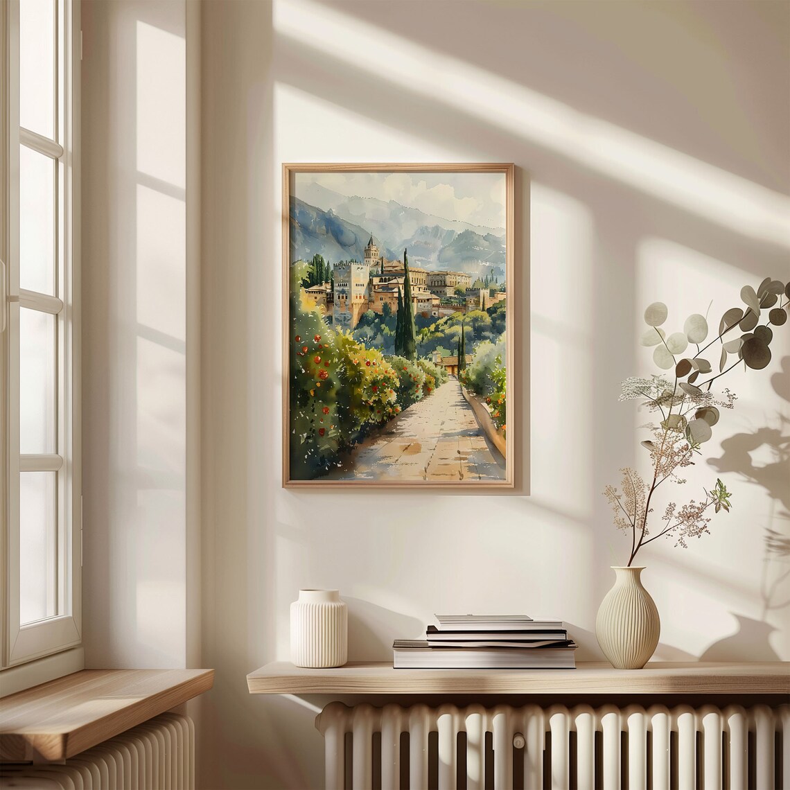 Granada Watercolor Painting Travel Poster, Spain - Image 4