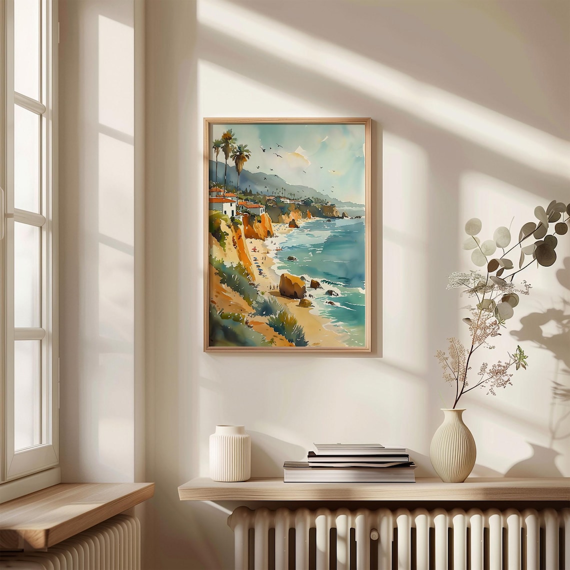 Laguna Beach Watercolor Travel Poster, Los Angeles - Image 4