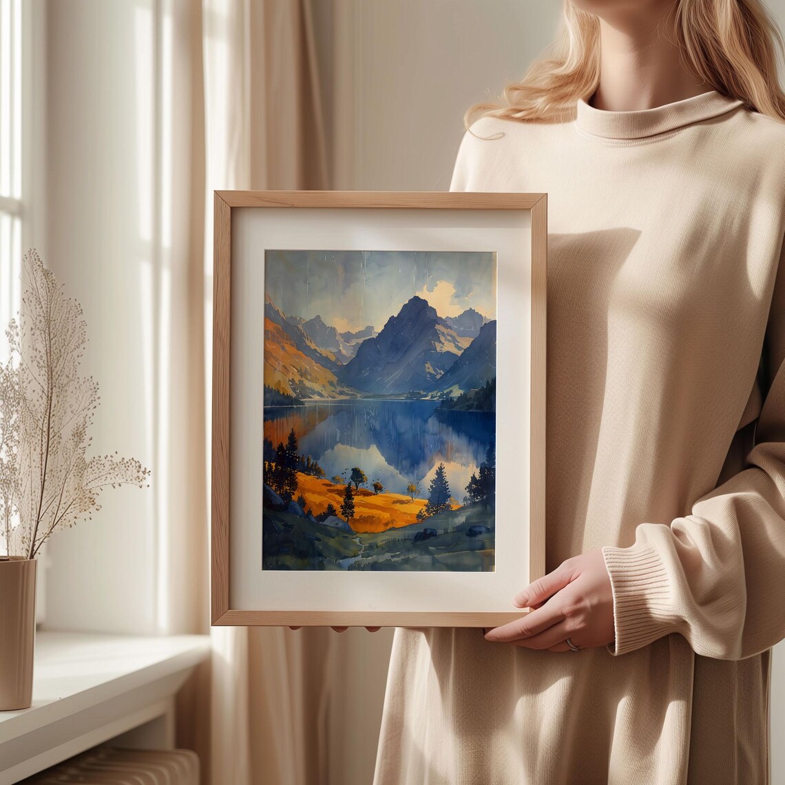Ben Nevis Watercolor Travel Poster, Scotland - Image 2