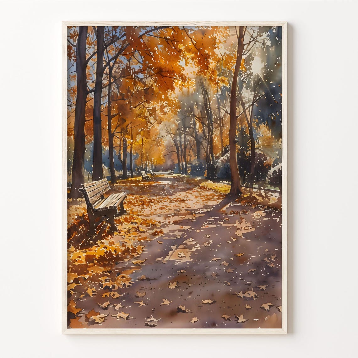 Streatham Common Watercolor Painting London Park Print South London Wall Art Travel Poster Tooting Bec Lido Art C30 678