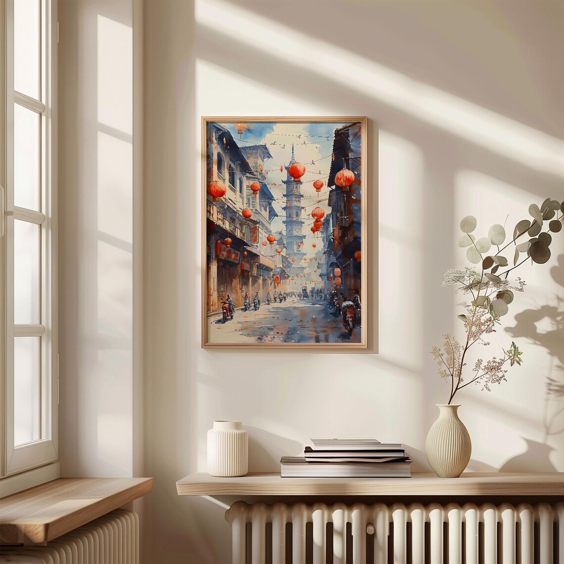 Bangkok Watercolor Painting, Thailand Travel Poster - Image 4