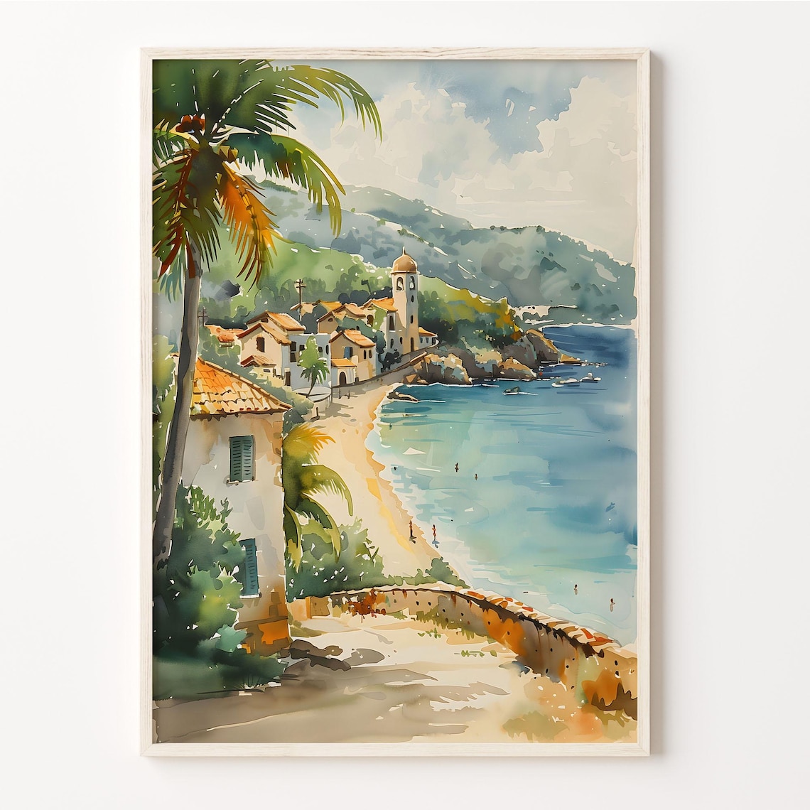 Virgin Islands Watercolor Painting, St John Travel Poster