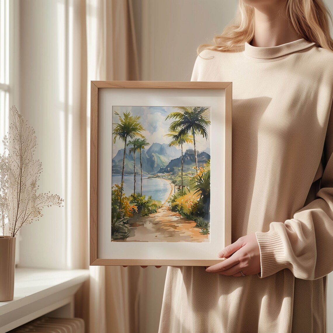 Jamaica Watercolor Travel Poster, Caribbean Wall Art - Image 2