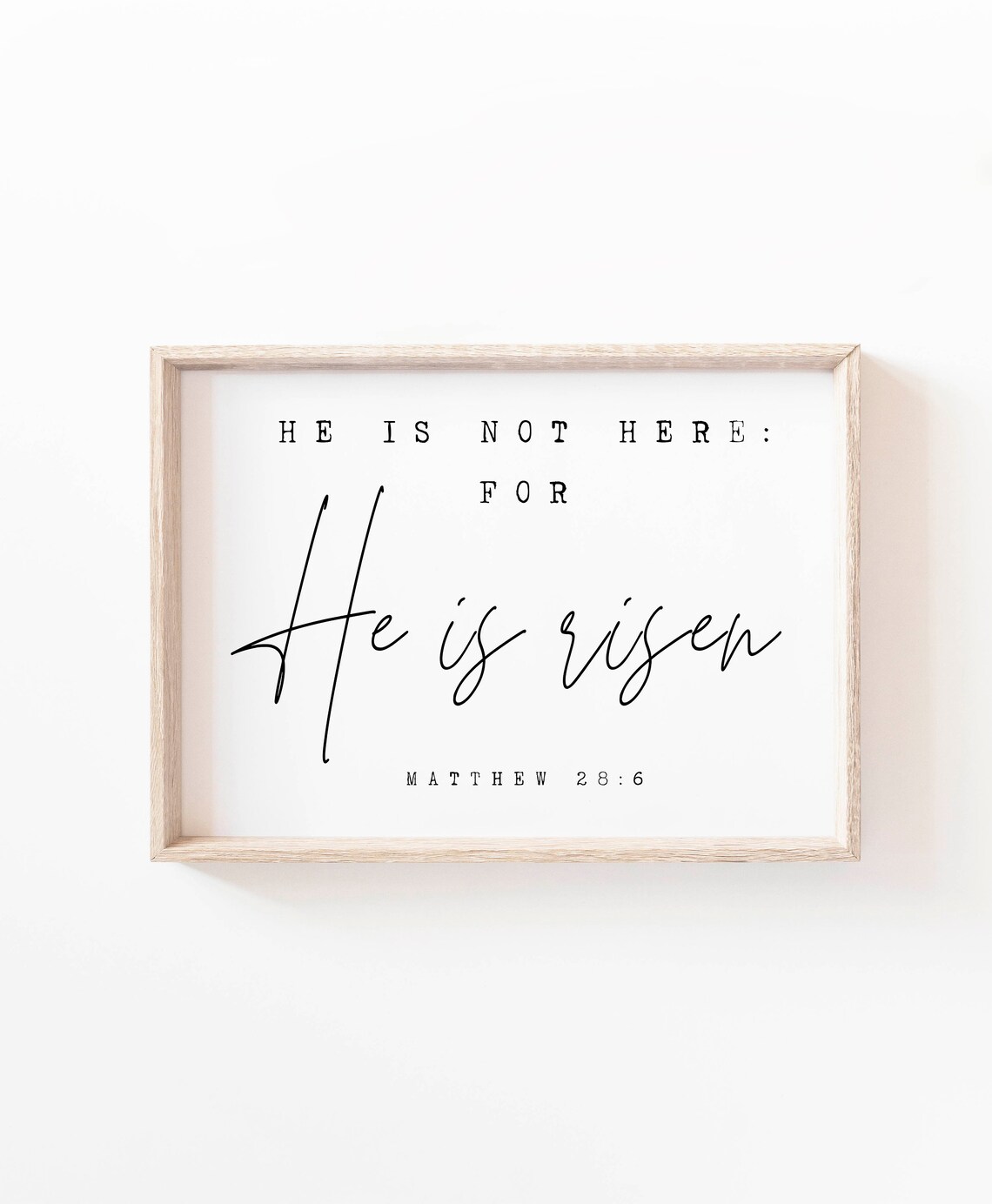 He Is Risen, Matthew 28:6 Easter Scripture - Image 2