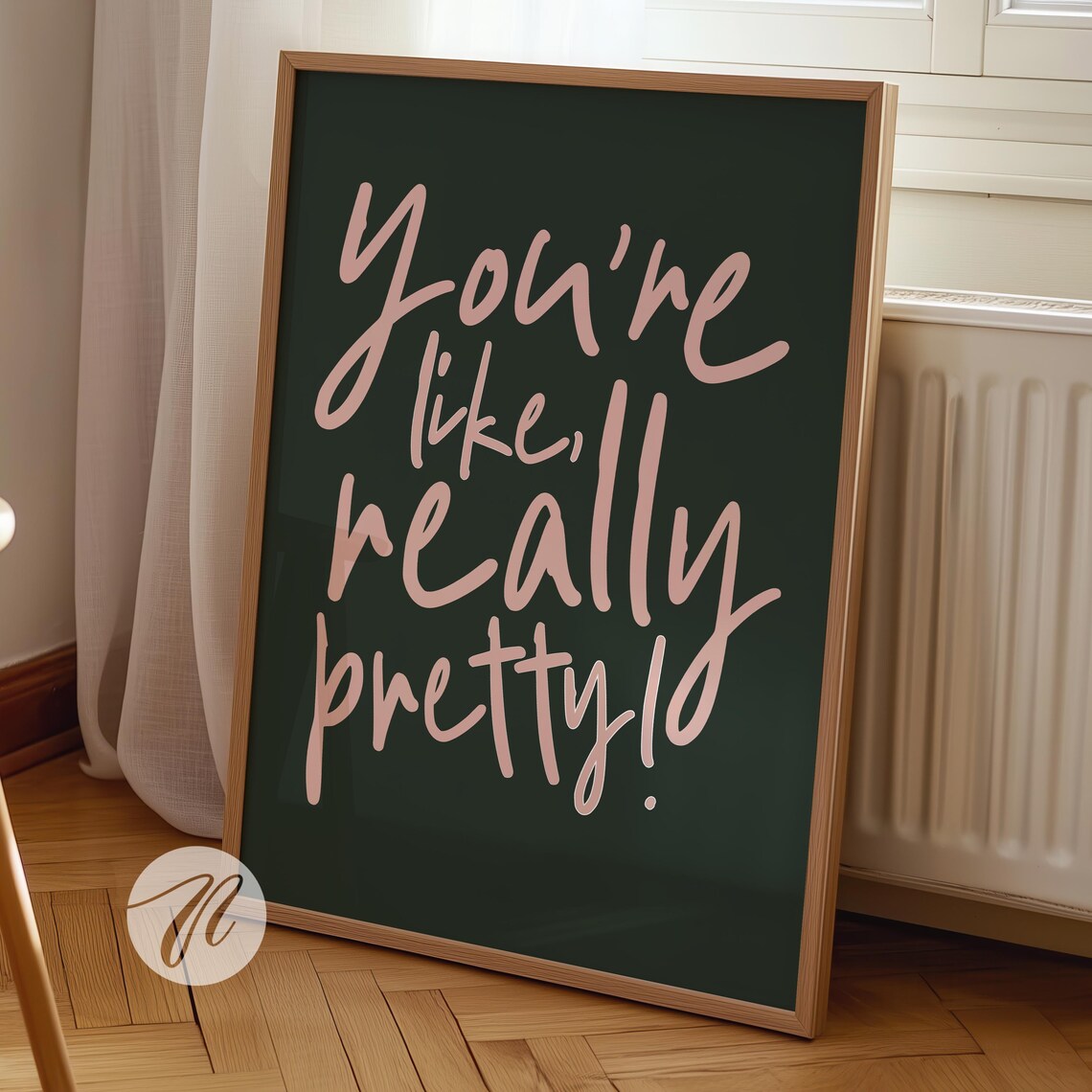 You 27re Like Really Pretty Print, Preppy Bathroom Decor