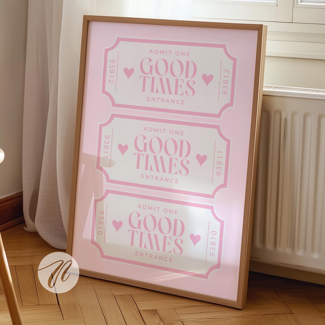 Good Times Ticket Poster, Cocktail Art Print
