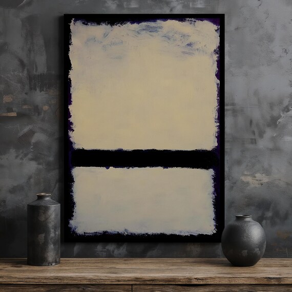 Mark Rothko Inspired Painting Minimalist Wall Art Rothko Wall Art Modern Decor Ready To Hang Wall Decor Unique Gift