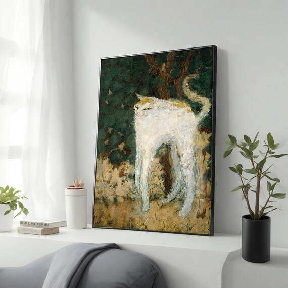 Le Chat Blanc Pierre Bonnard 1894 White Cat Classic Art Print