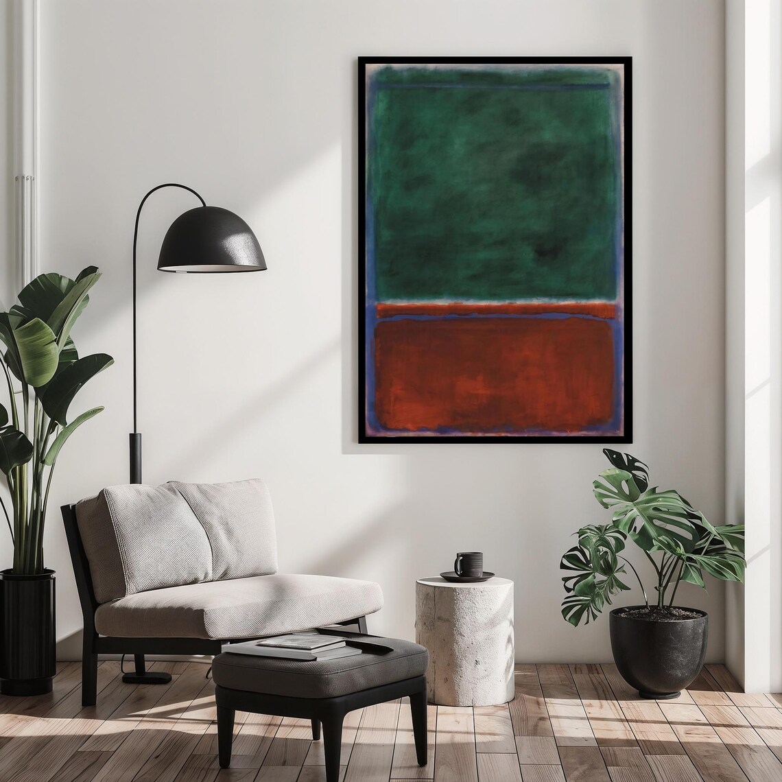 Art Mark Rothko Reproduction Mark Rothko Wall Decor Abstract Green And Red Wall Art Modern Minimal Decor For Home Unique Gift - Image 2
