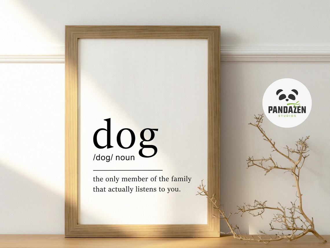 Dog Dictionary Print, Dog Definition Wall Art - Image 3