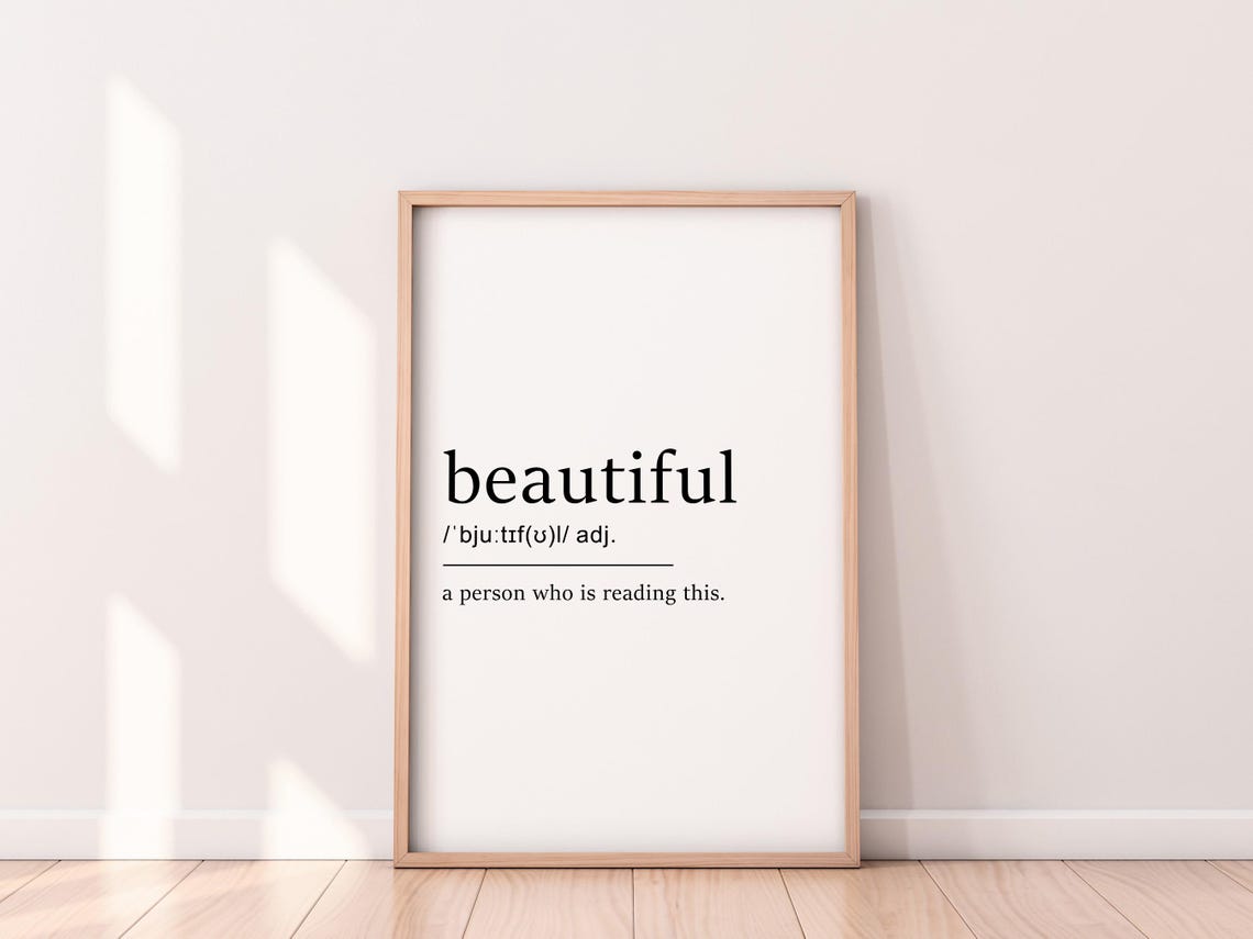 Beautiful Definition Person Reading This Affirmation Art Poster - Image 7
