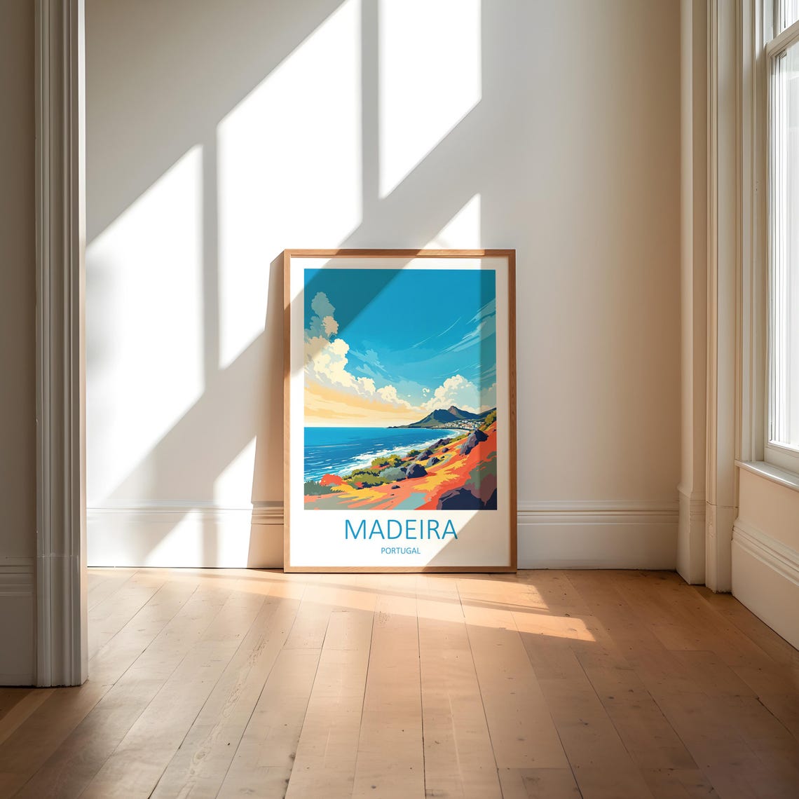 Madeira Travel Print Madeira Poster Holiday Wall Art Portugal Print Travel Gift Madeira Portugal Birthday Gift Gallery Wall Decor - Image 5