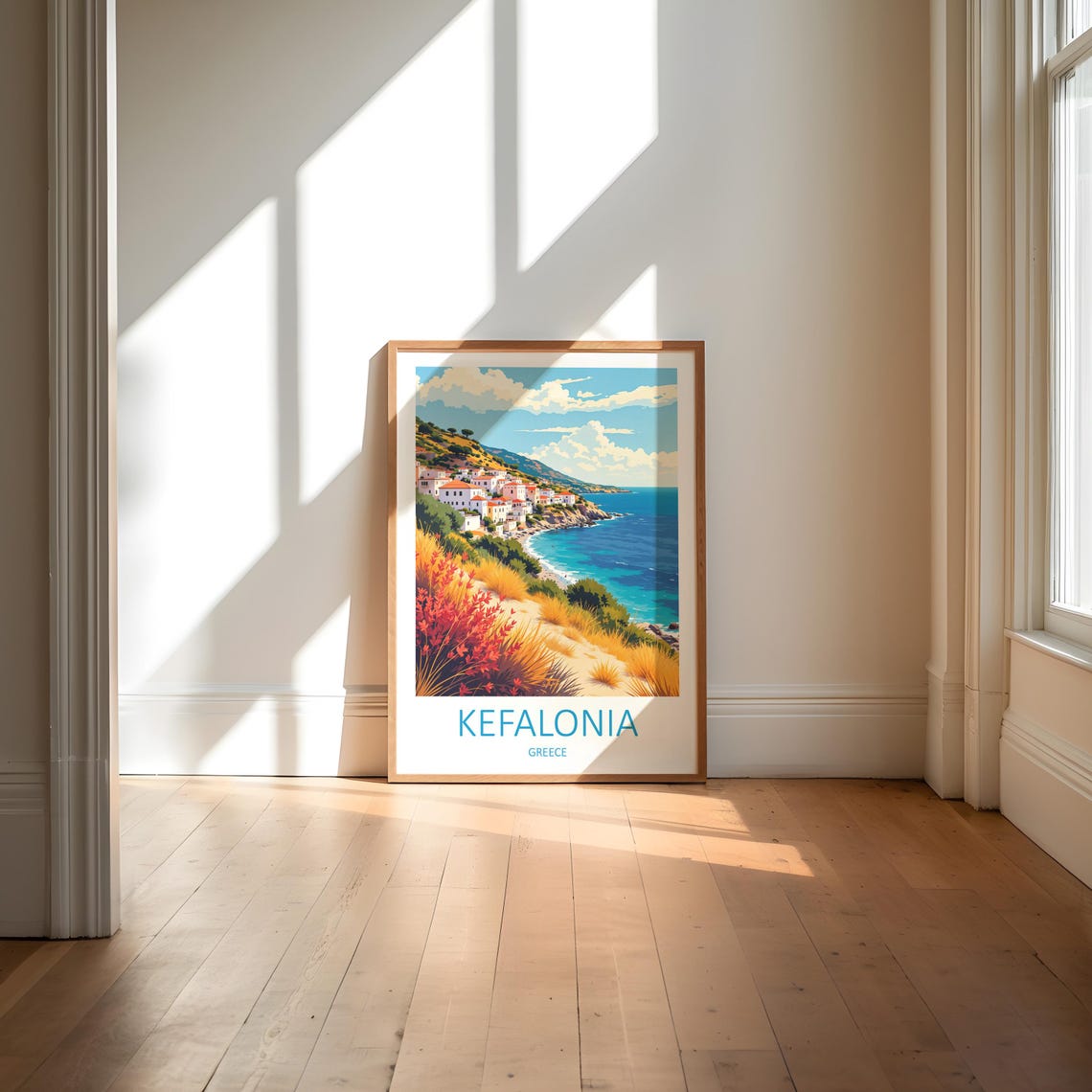 Kefalonia Greece Travel Print Kefalonia Gifts Kefalonia Wall Art Greece Print Travel Gift Kefalonia Poster Greek Islands Anniversary - Image 5