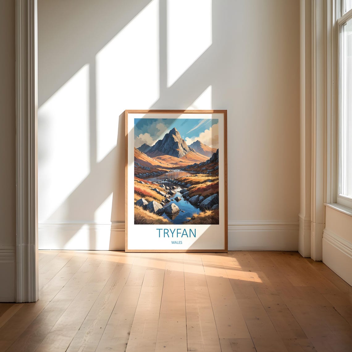 Tryfan Print Tryfan Poster Snowdon Print Wales Travel Print Wales Poster Snowdonia Print Wales Art Print National Park Travel Gift - Image 6