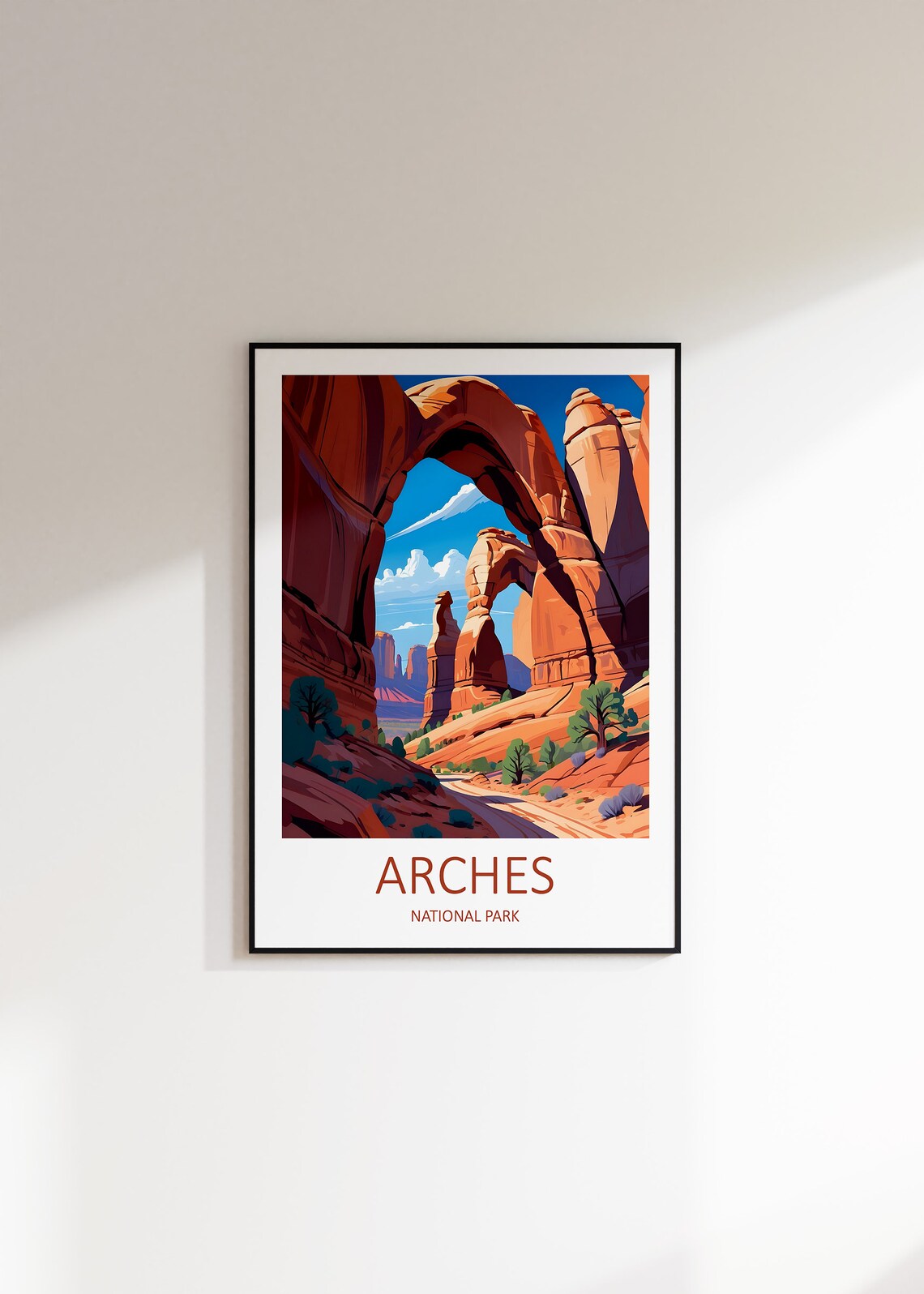 Arches Print Arches National Park Poster Utah Print Utah Arches Poster Travel Gift National Park Print Arches Travel Print Utah Gifts - Image 3