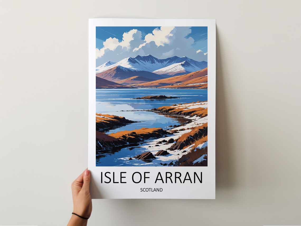 Isle Of Arran Print Arran Poster Scotland Print Isle Of Arran Poster Scottish Prints Arran Gift Scotland Travel Print Scottish Gifts - Image 5