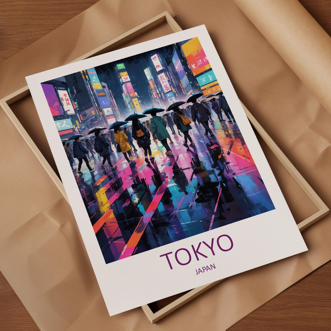 Tokyo Travel Print Wall Art Tokyo Japan Birthday Present Tokyo Poster Shibuya Crossing Home Decor Wall Hanging Japanese Print Anniversary - Image 4