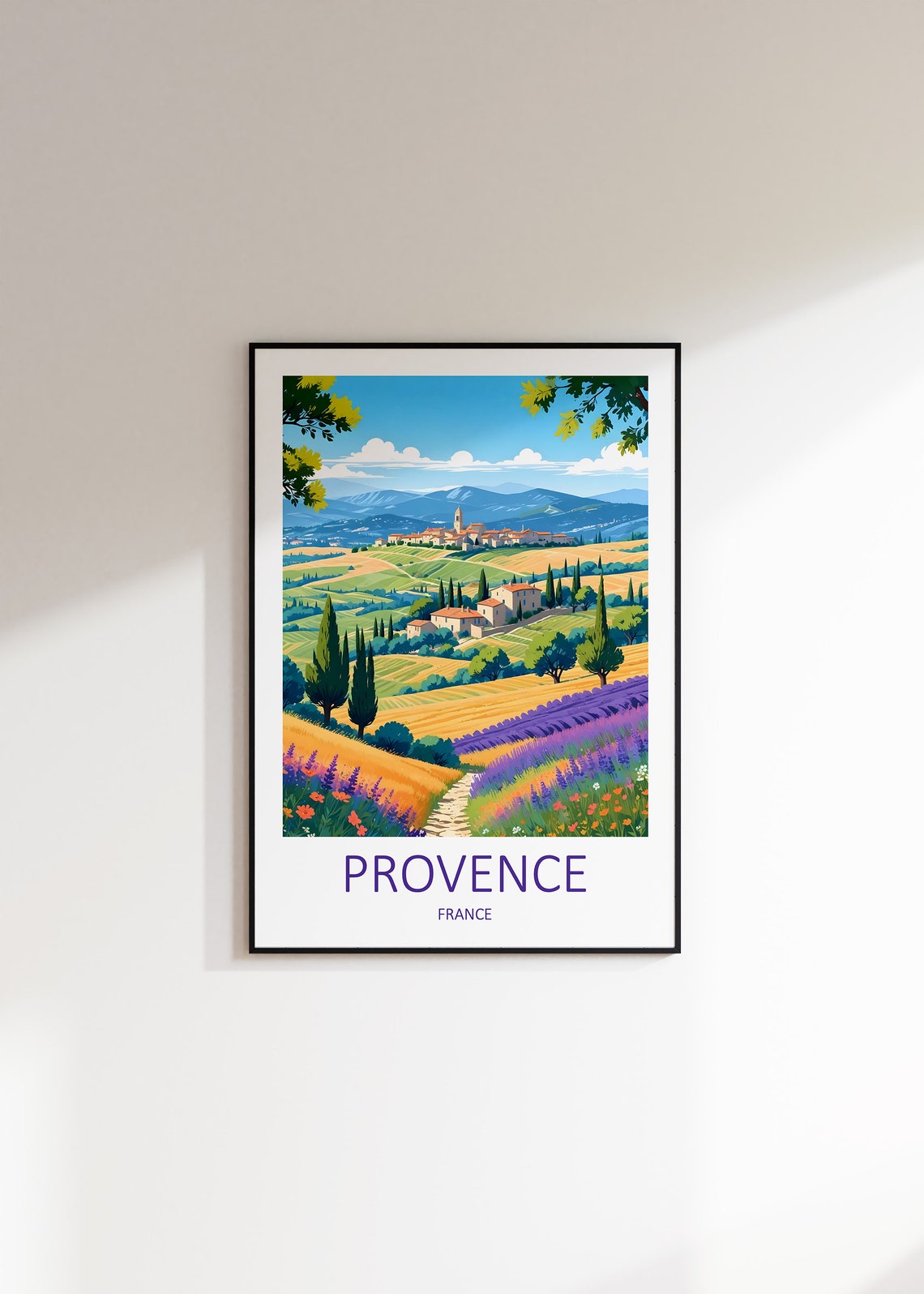 Provence Print Provence Poster France Print France Poster Travel Gift French Prints French Gifts France Wall Prints Provence Art - Image 3