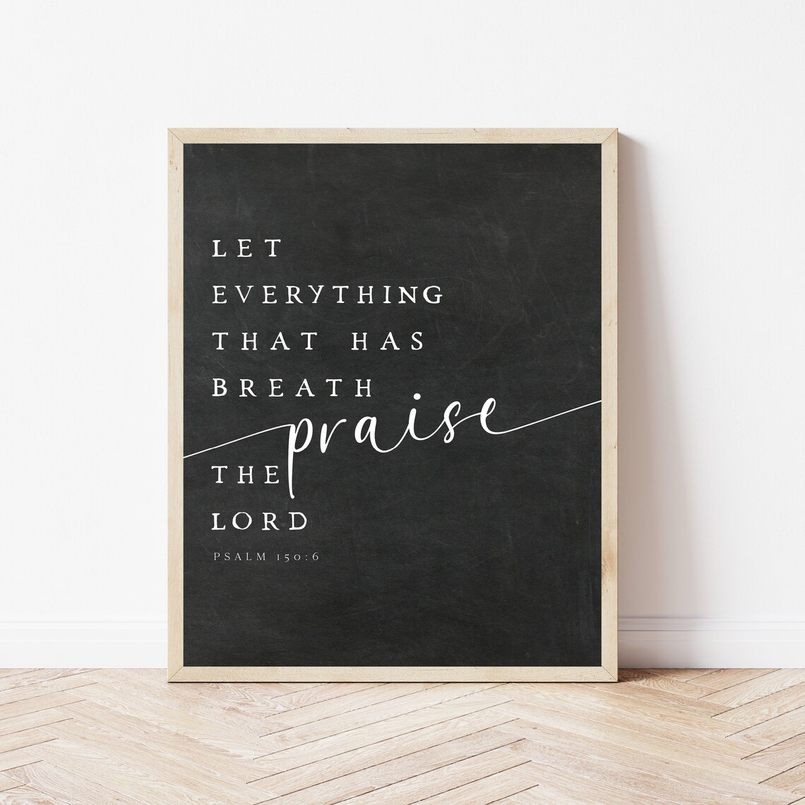 Psalm 1506 Christian Office Decor Let Everything That Has Breath Worship Leader Gift Scripture Wall Art Bible Verse Church Sign