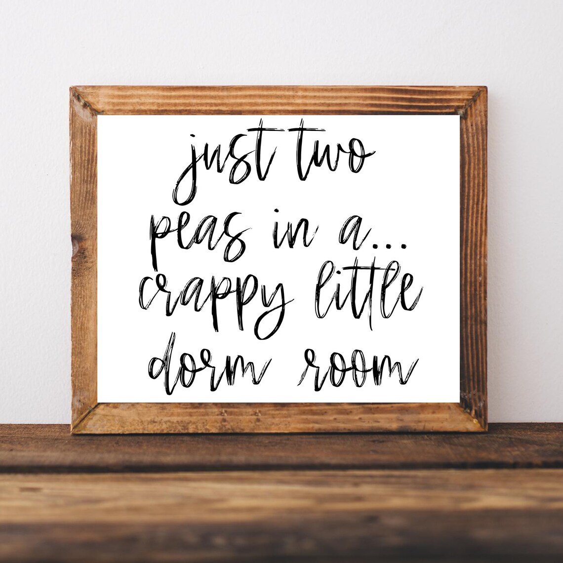 Dorm Room Sign Art Print, College Wall Decor