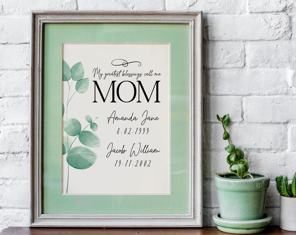 Personalized Mother Day Gift, My Greatest Blessings