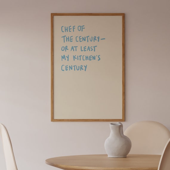 Chef Funny Kitchen Poster Print