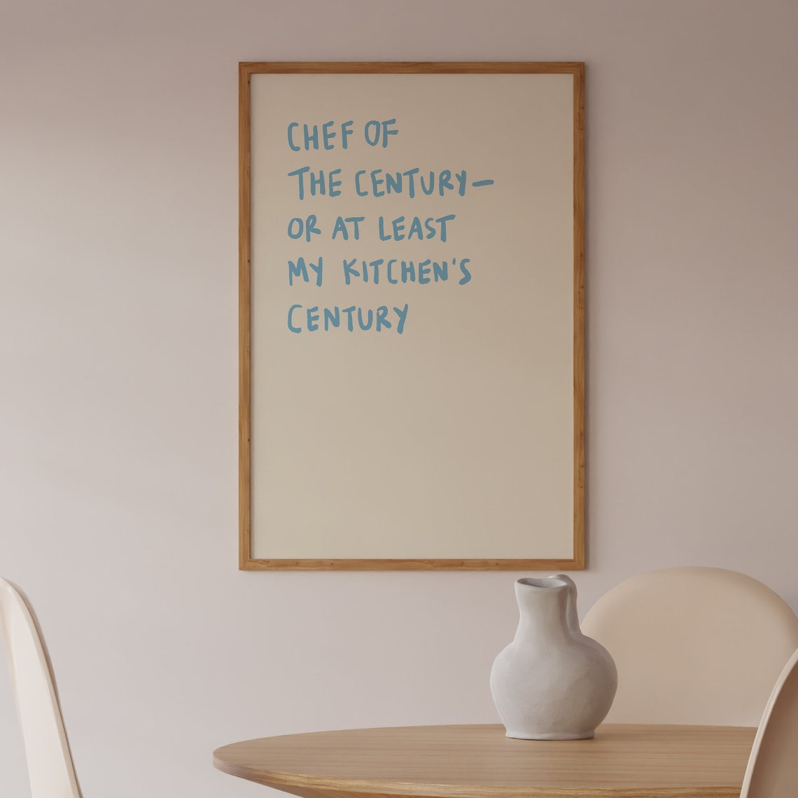 Chef Funny Kitchen Poster Print