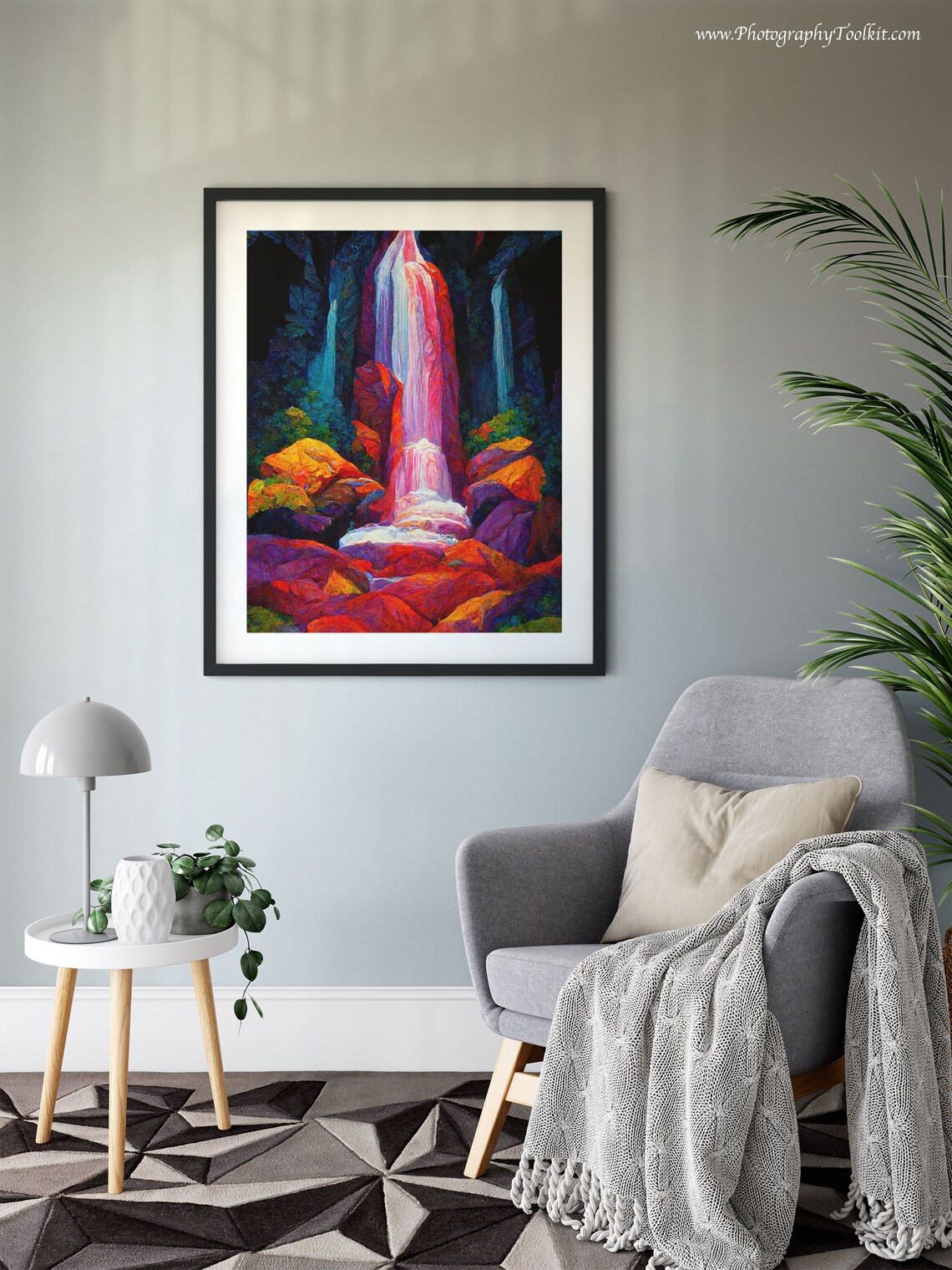 Ruby Falls, Tennessee Waterfall Landscape Art Print - Image 6