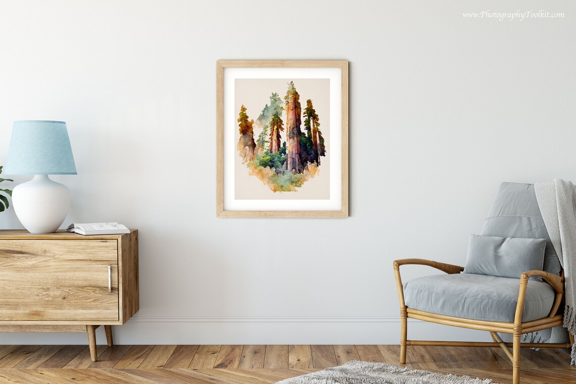 Sequoia National Park Travel Poster, Mountain Landscape - Image 2