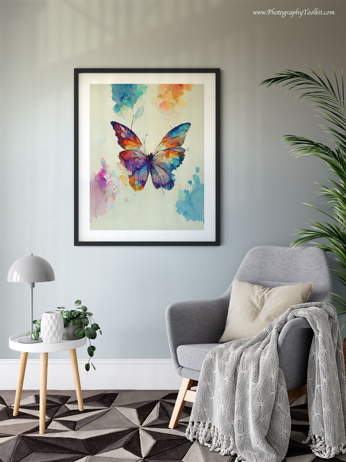 Butterfly Print, Rainbow Butterfly Natural History Art - Image 6