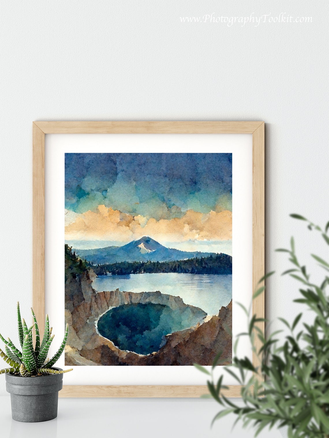 Crater Lake National Park Print National Park Poster Oregon Print Pacific Northwest Art National Park Art Travel Poster Wpa Poster - Image 5