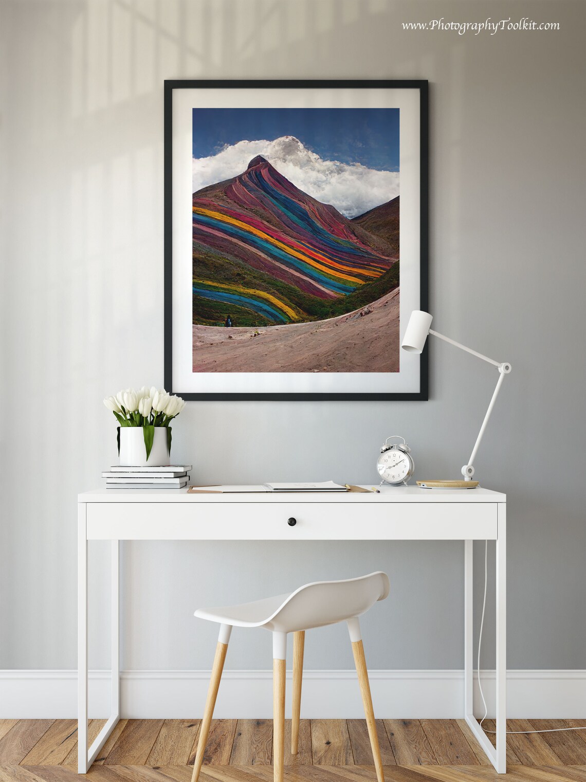 Peru Print Vinicunca Rainbow Mountain Print Rainbow Mountain Peru Painting Rainbow Mountains Peru Print Rainbow Mountain Wall Art - Image 2