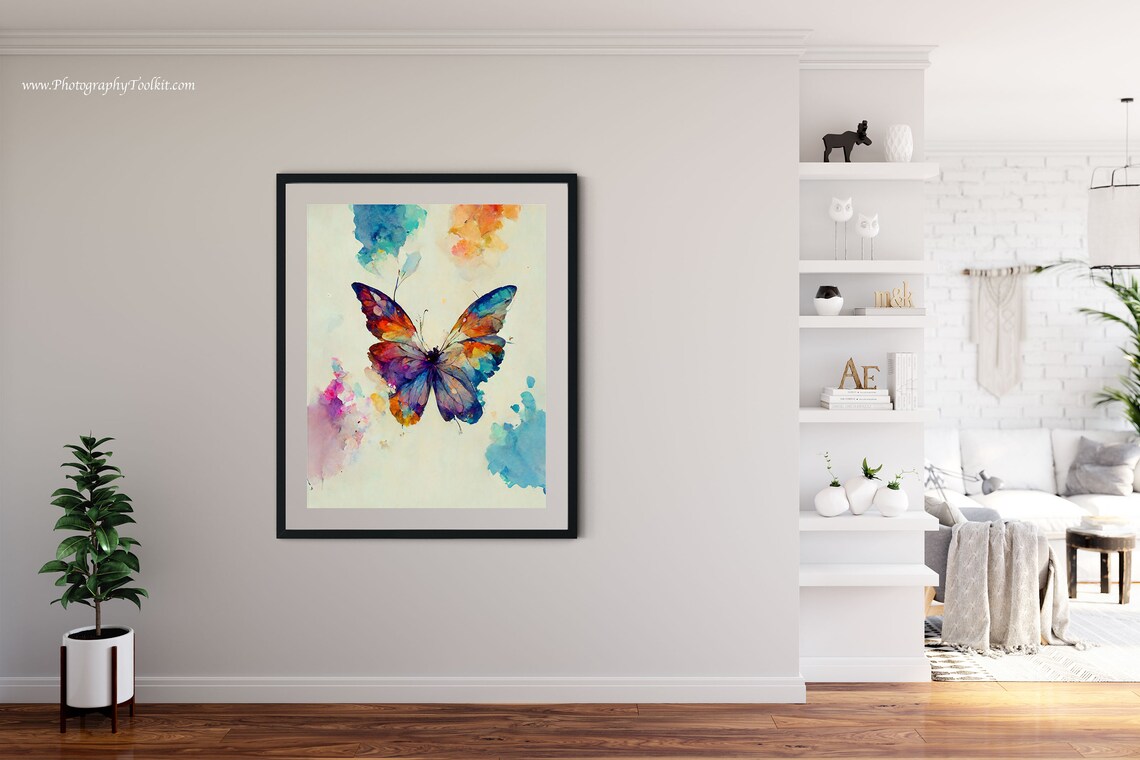 Butterfly Print, Rainbow Butterfly Natural History Art - Image 4