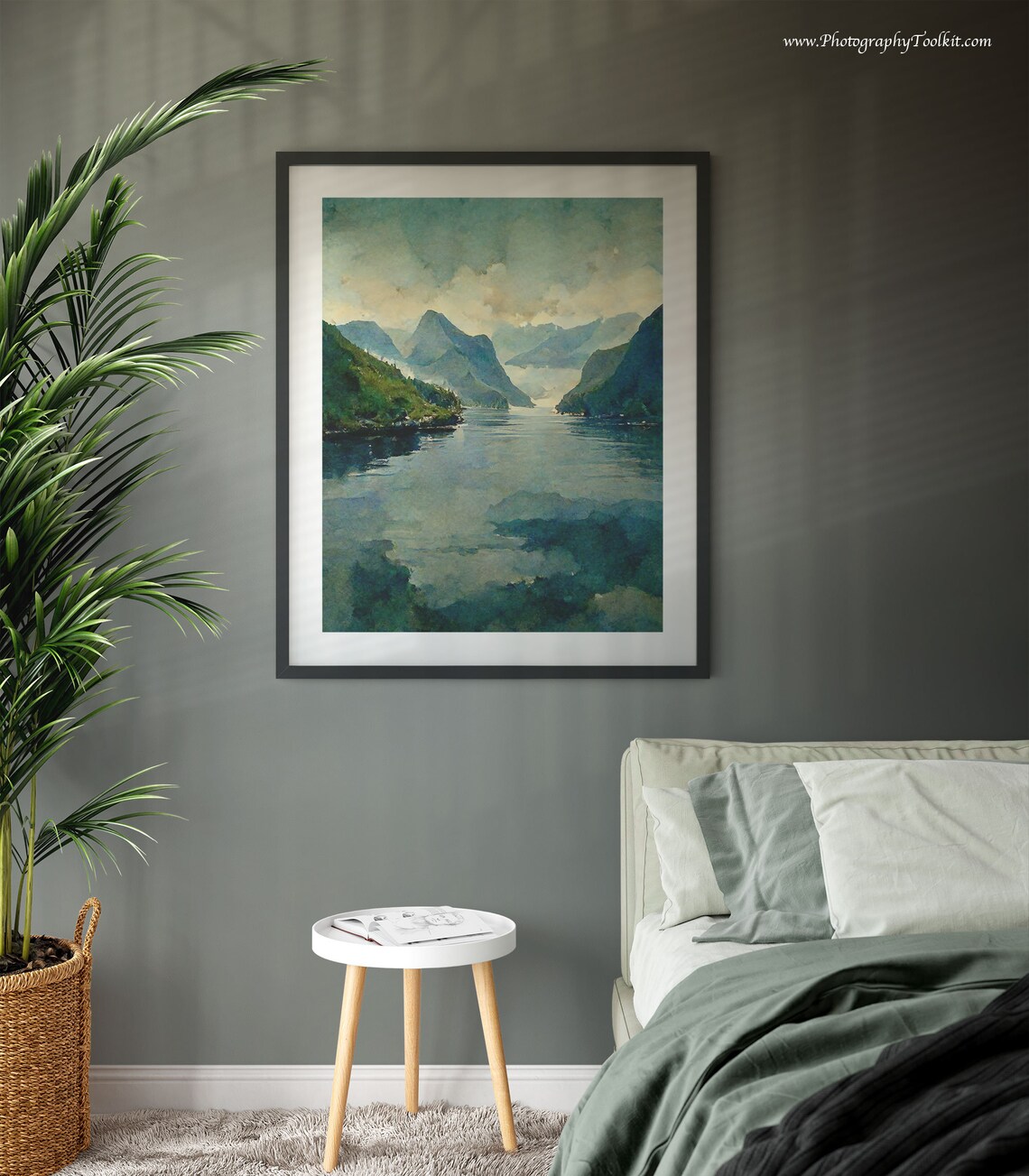Norwegian Fjord Art Print, Norway Landscape - Image 3