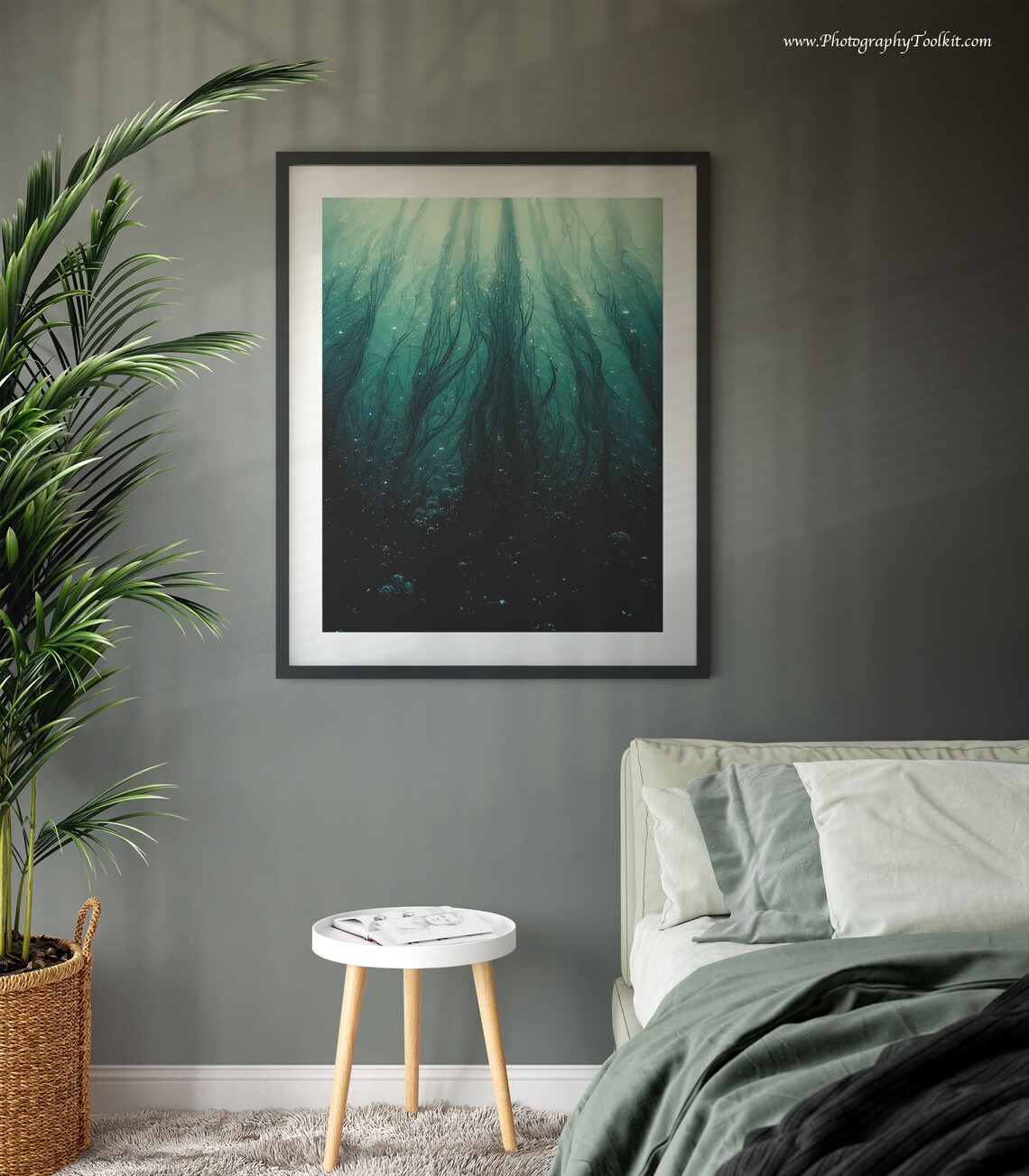 Dark Ocean Wave Art Print, Coastal Surf Decor - Image 3