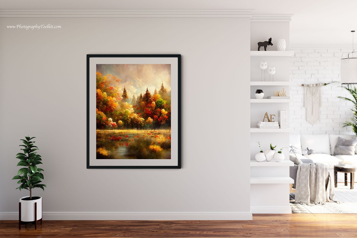 Autumn Landscape Fall Decor Art Print - Image 4