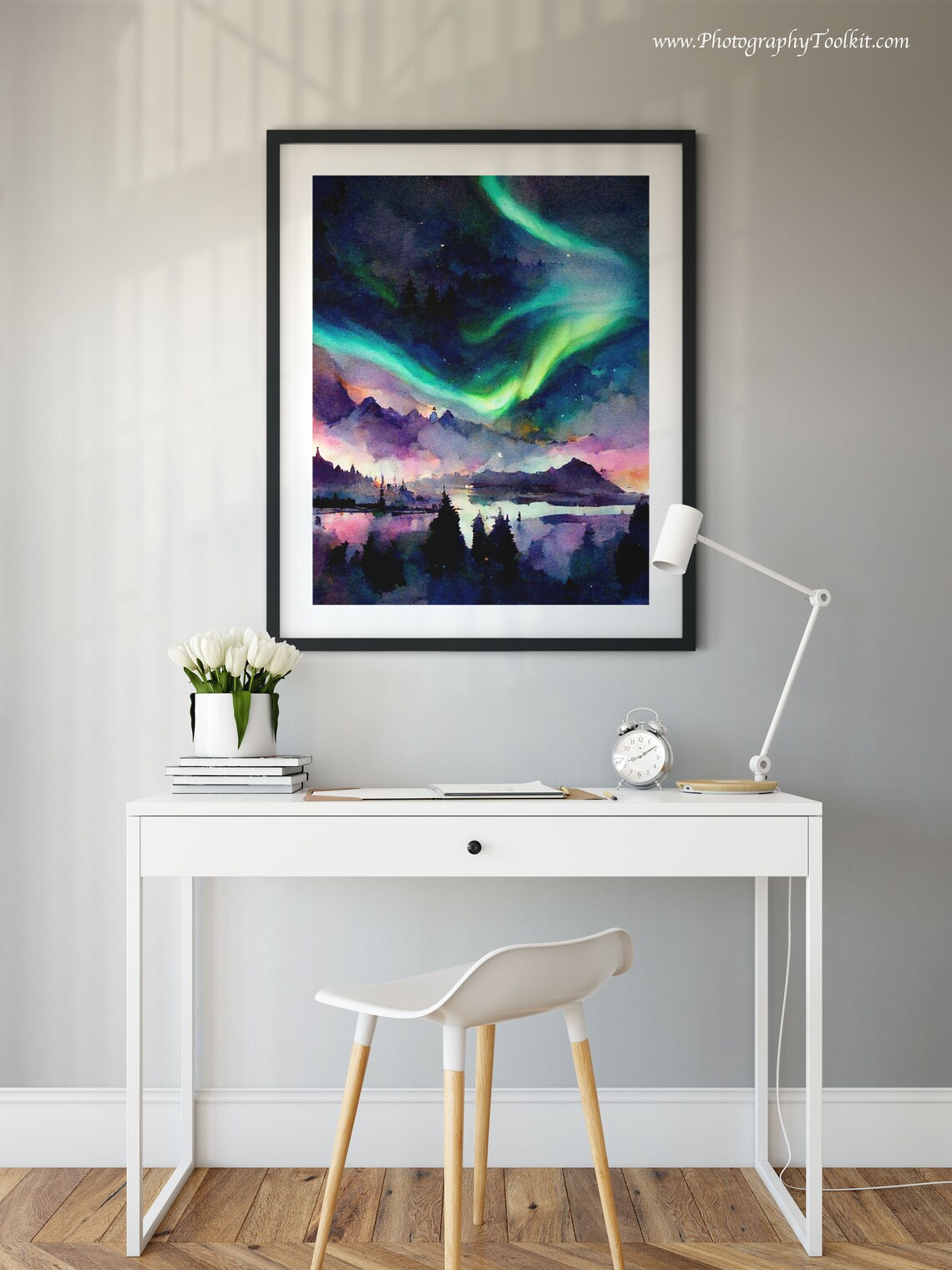 Aurora Borealis Art, Northern Lights Wall Art Print - Image 2