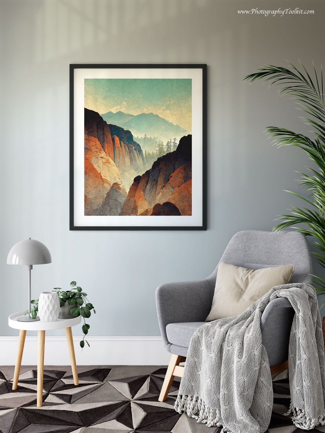 Kings Canyon National Park Print Kings Canyon Wall Art Kings Canyon Art Print Kings Canyon National Park Poster Vintage Travel Poster - Image 6