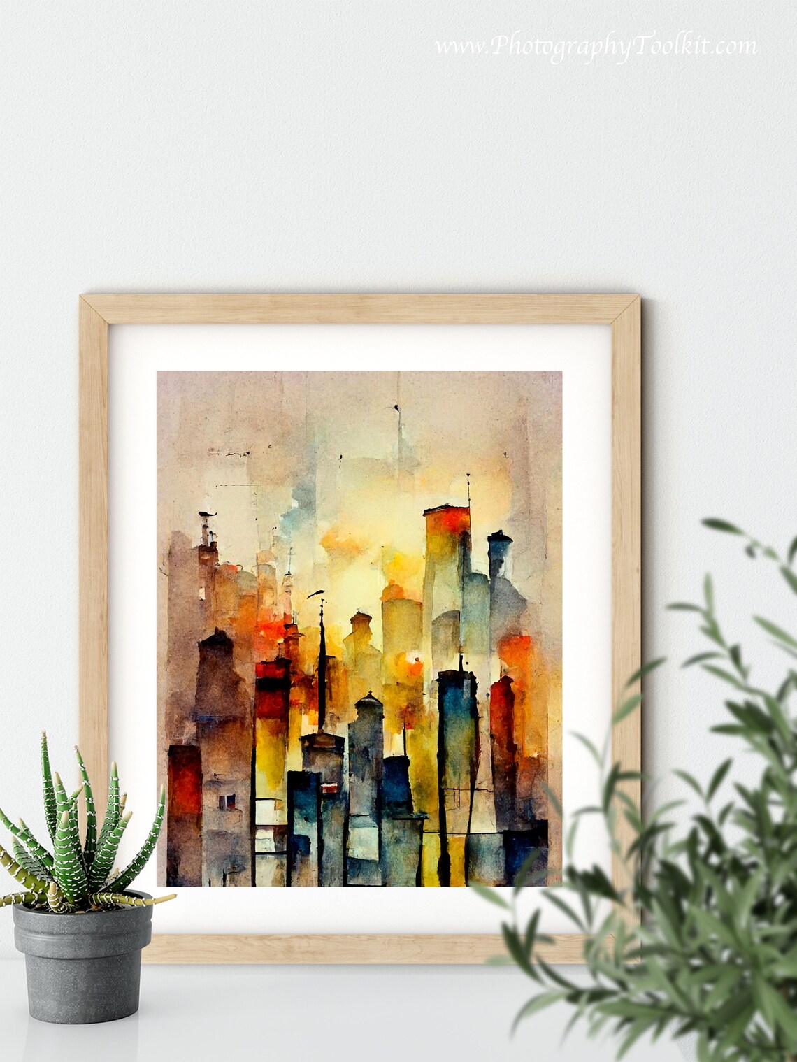 City Street At Night, Cityscape Art Print - Image 5
