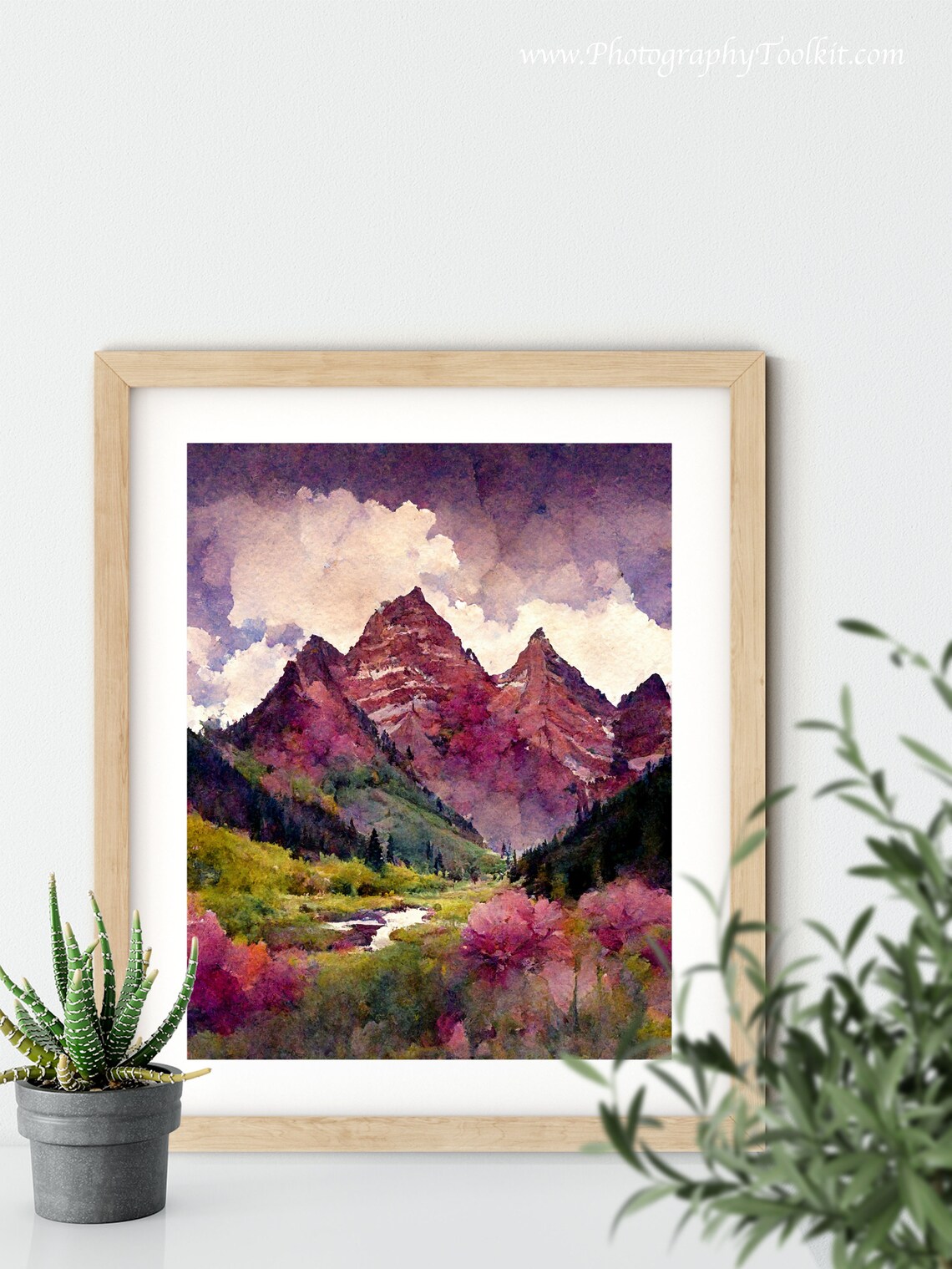 Maroon Bells Colorado Landscape Art Print - Image 5