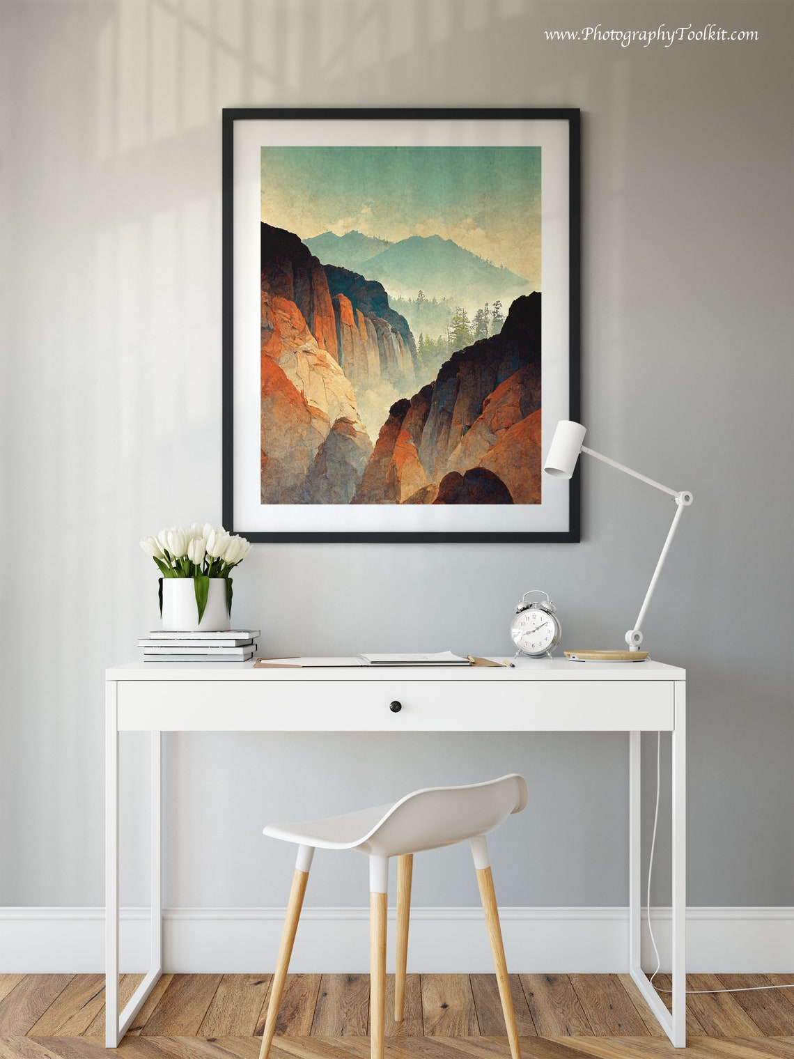 Kings Canyon National Park Print Kings Canyon Wall Art Kings Canyon Art Print Kings Canyon National Park Poster Vintage Travel Poster - Image 2