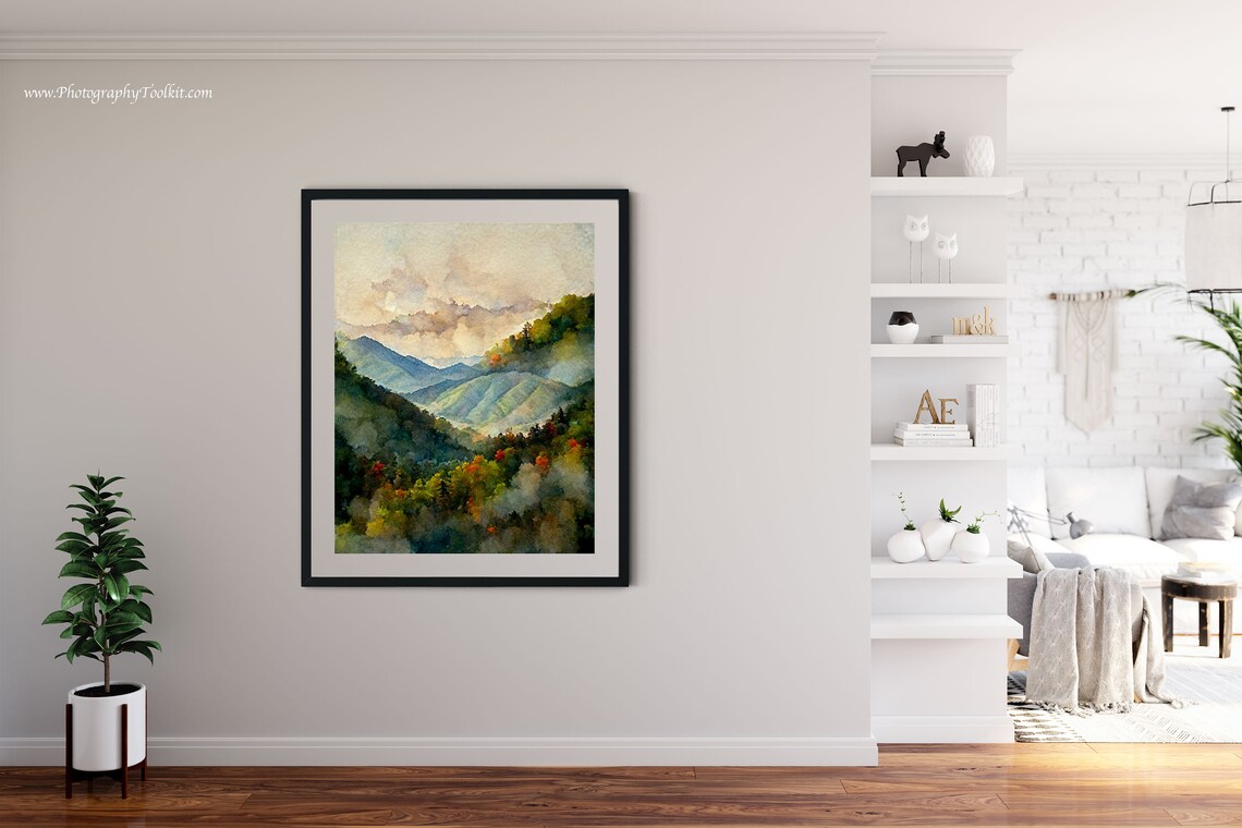 Great Smoky Mountains Travel Poster, Nature Landscape - Image 4