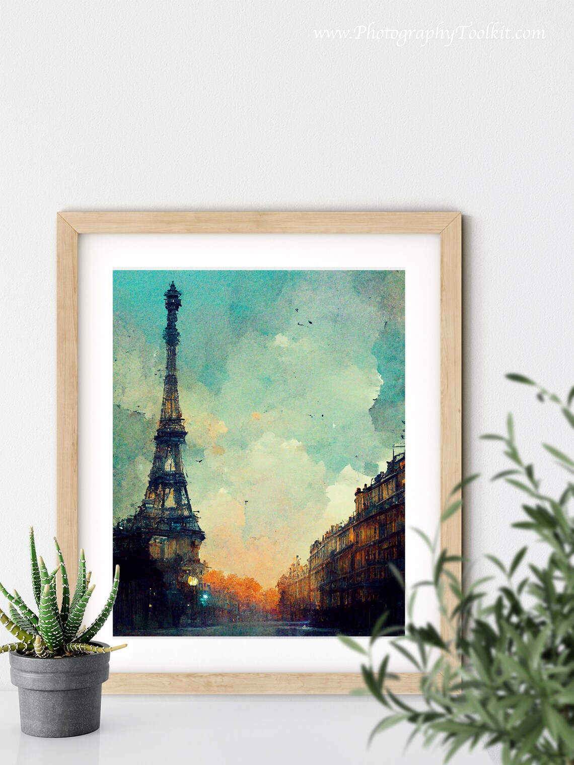 Paris Eiffel Tower View, France Cityscape Art Print - Image 5