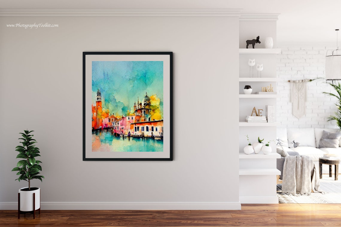 Venice Art Print Venice Wall Art Venice Poster Art Venice Art Venice Travel Poster Venice Print Italy Art Italy City Print - Image 4