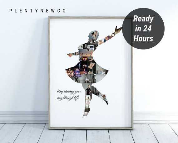 Custom Dance Teacher Gifts Personalised Dancer Gift Dance Recital Gift Ballet Dancing Gift Ballet Photo Collage Ballerina Photo Collage