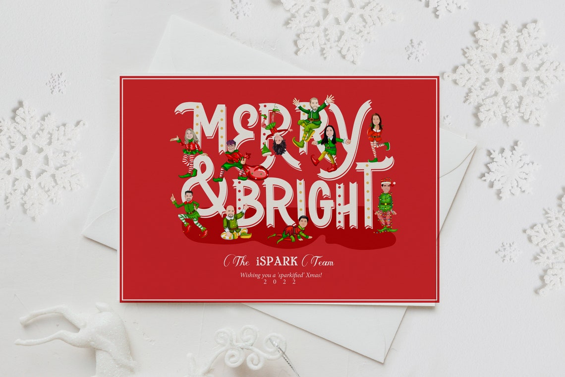 Corporate Holiday Cards Custom Company Christmas Card Personalized Christmas Cards Holiday Card Company Business Office Small Business - Image 3