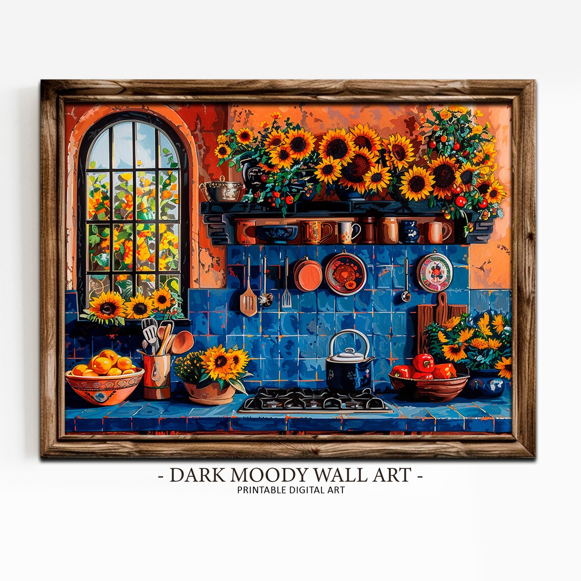 Mexican Talavera Folk Art Kitchen Poster