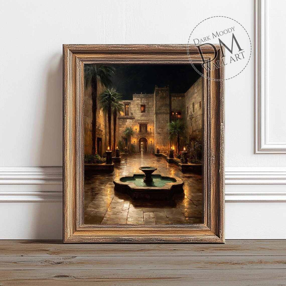 Mexican Courtyard Rustic Colonial Architecture Art Print